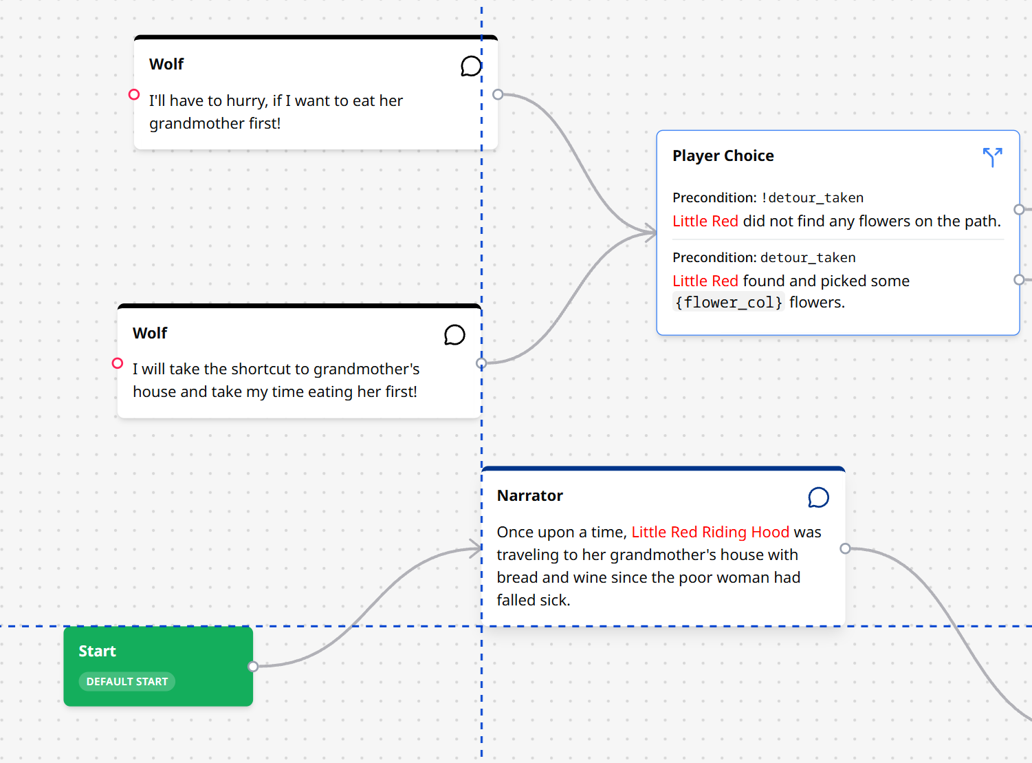 Helper lines while dragging a node